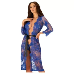 Obsessive Cobaltess - čipkasti kimono (modra)