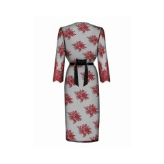 Obsessive Redessia - čipkasti kimono (rdeče-črna)