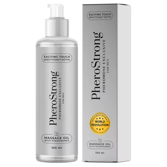PheroStrong Exclusive - masažno olje za moške - 100 ml