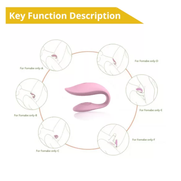 Sweet Play - aplikacija-voden vibrator za pare (roza)