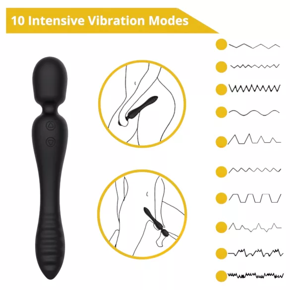 Sweet Play - vibrator za masažo in G-točko - črna
