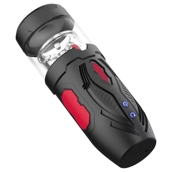 Men's Play - masturbator za moške - potiskajoče vrtenje - črna