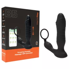   Men's Play - analni vibrator z daljinskim upravljanjem - črn