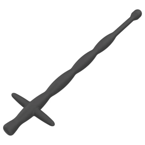 Men's Play - dilator za penis - silikon - črna