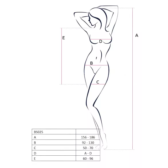Passion BS025 - mini obleka z dolgimi rokavi - črna - S-L