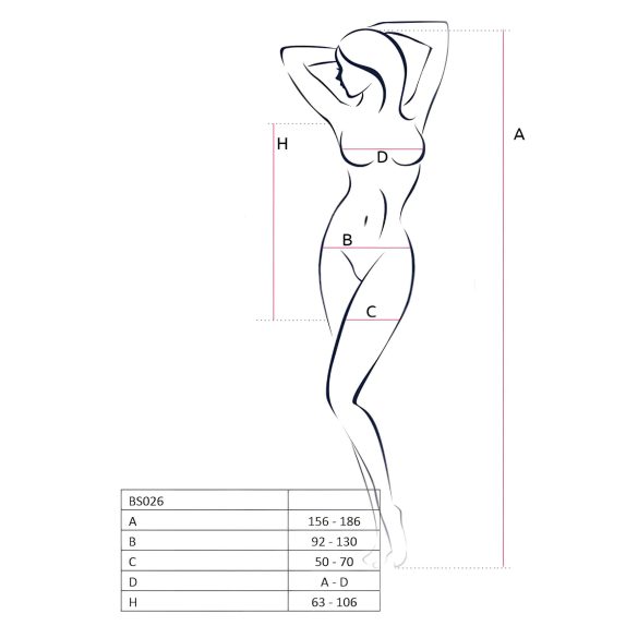 Passion BS026 - mini obleka z naramnicami - bela - S-L