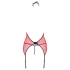 Passion Peonia - komplet perilo - nedrček in tangice - rdeča - L/XL