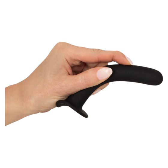 Feel the Magic Shiver - upogljiv silikonski analni dildo (črn) - v vrečki