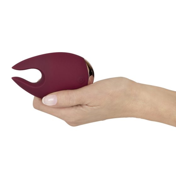 Feel the Magic Shiver - klitoralni vibrator z možnostjo polnjenja (bordo) - v vrečki