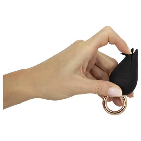 Belou - vibrirajoči prstan za prst - črna