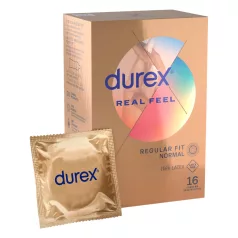 Durex Real Feel - kondomi brez lateksa - 16 kos