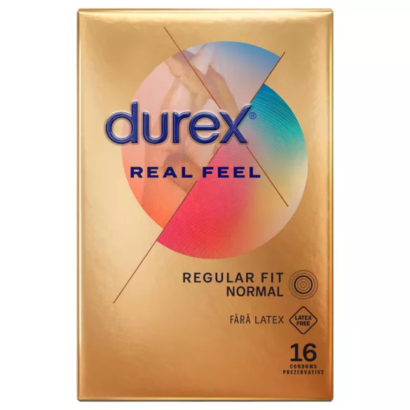 Durex Real Feel - kondomi brez lateksa - 16 kos