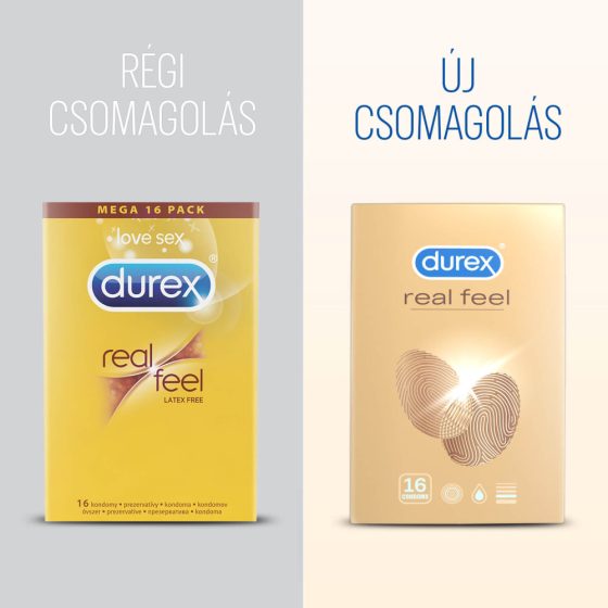 Durex Real Feel - kondom brez lateksa (16 kosov)