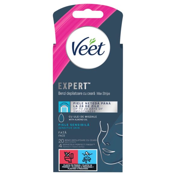 Veet Expert - trakovi za depilacijo - za občutljivo kožo - 20 kos