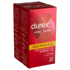 Durex - tanki kondomi - naraven občutek - 2x12 kos