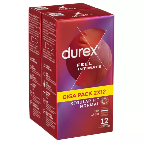 Durex - kondomi - ultra tanki, občutljiv občutek - 2x12 kosov
