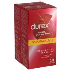  Durex Feel Ultra Thin - izjemno tanki kondomi - naraven občutek - 2x10 kos