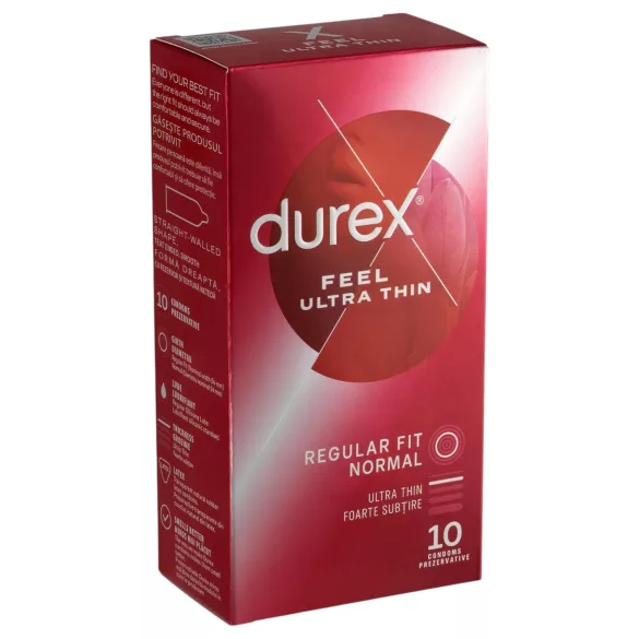 Durex Feel Ultra Thin - izjemno tanki kondomi - naraven občutek - 2x10 kos