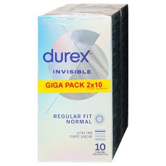 Durex Invisible Regular Fit - tanek kondom - 20 kos
