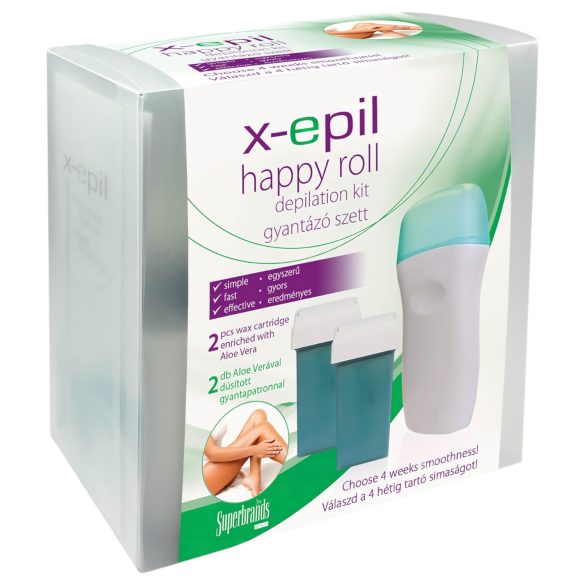 X-Epil Happy roll - depilacijski set - vosk za depilacijo