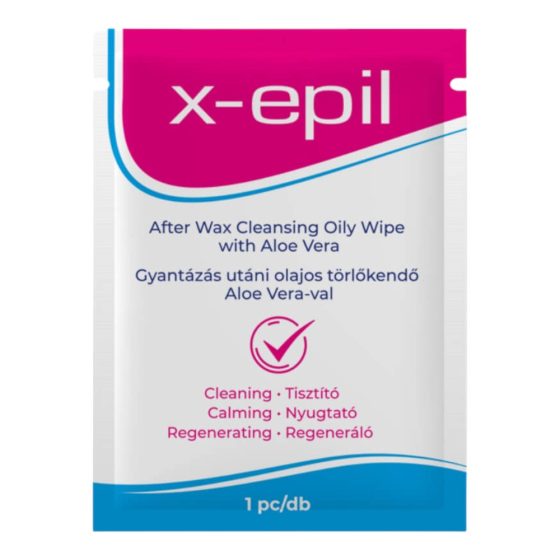 X-Epil - Oljni robčki po voskanju (1 kos) - Aloe Vera