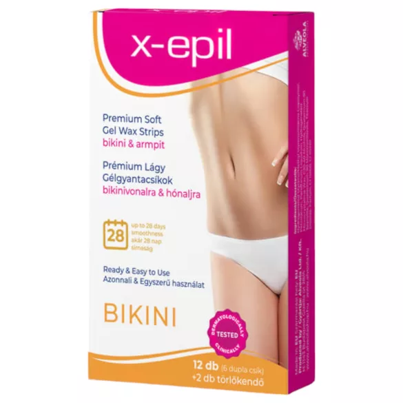 X-Epil - depilacijski trakovi za bikini in pazduhe - 12 kos