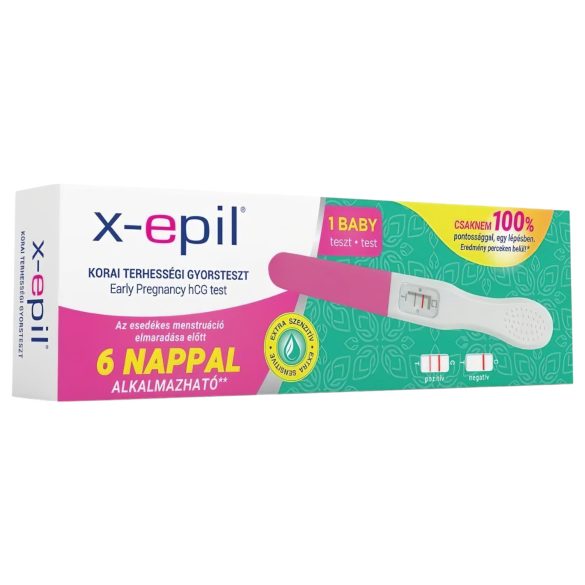 X-Epil - test za zgodnjo nosečnost - hitri test - 1 kos