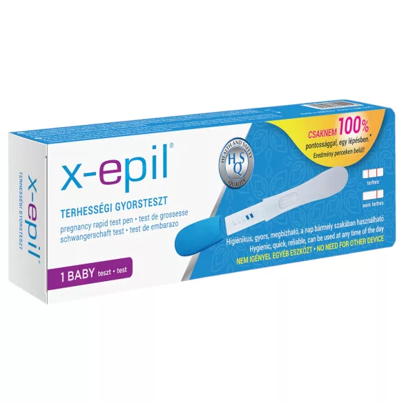 X-Epil - test nosečnosti - hitri rezultat - 1 kos