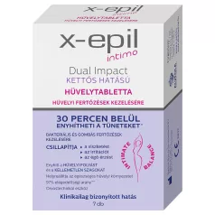   X-Epil Intimo Dual Impact - vaginalne tablete - dvojni učinek - 7 kos