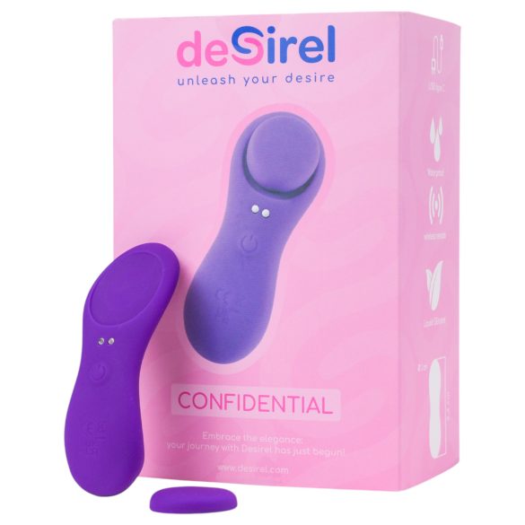 Desirel Confidential - pametni vibrator za hlačke - vijoličen