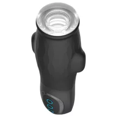   Lonely Anne - masturbator z vibracijo in sesanjem - akumulatorski - črn