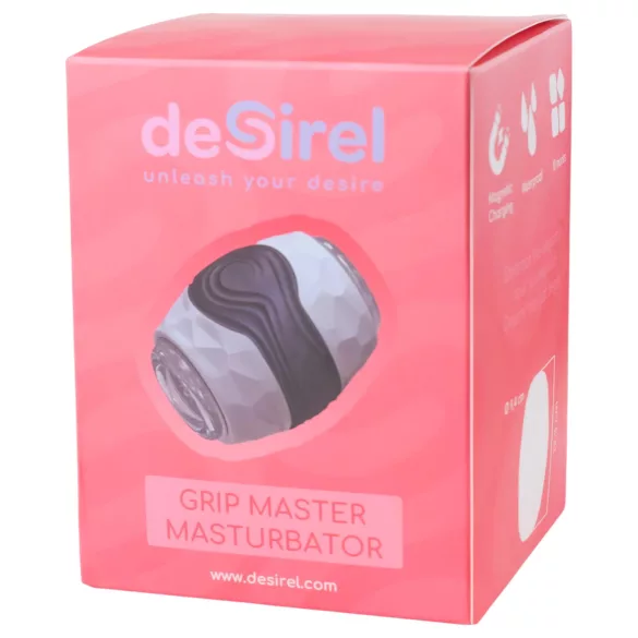 Desirel Grip Master - masturbator za moške - močan oprijem - siva