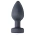 Desirel Easy Obsidian - analni vibrator na daljinsko upravljanje - črn, polnilni