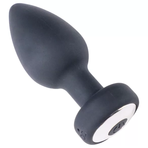 Desirel Easy Obsidian - analni vibrator na daljinsko upravljanje - črn, polnilni