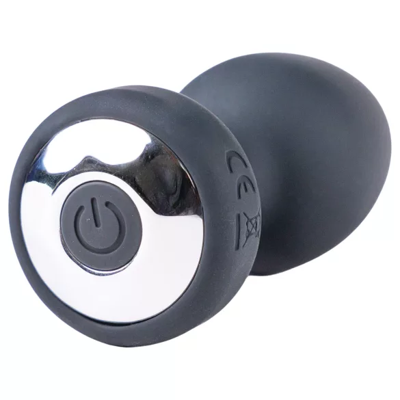 Desirel Easy Obsidian - analni vibrator na daljinsko upravljanje - črn, polnilni