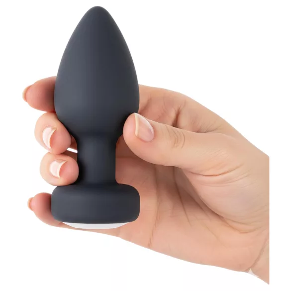 Desirel Easy Obsidian - analni vibrator na daljinsko upravljanje - črn, polnilni