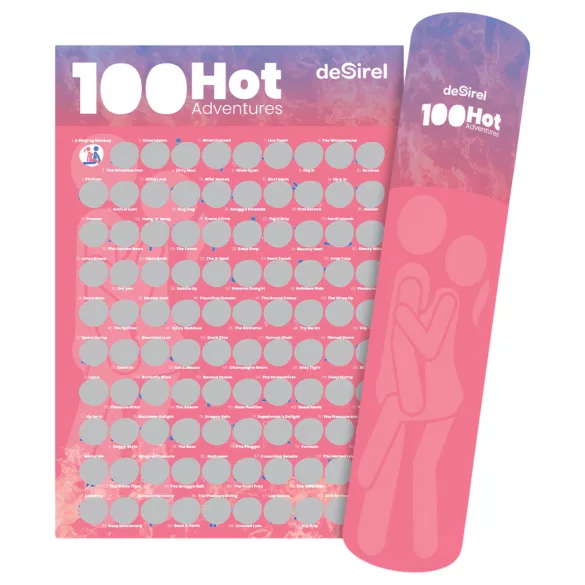 Desirel - kaparalni plakat seks položaji - družabna igra - 100 pozi