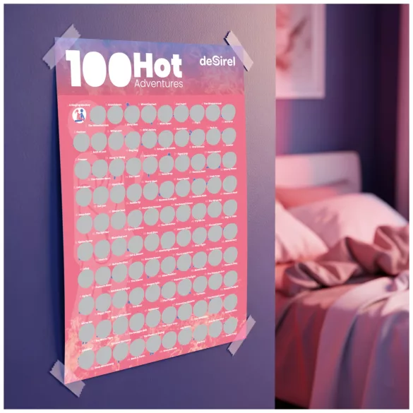 Desirel - kaparalni plakat seks položaji - družabna igra - 100 pozi