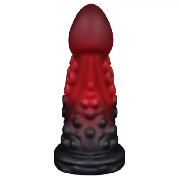 OgazR - dildo s priseski - rdeč - 19 cm