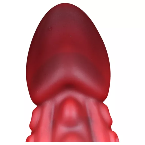 OgazR - dildo s priseski - rdeč - 19 cm