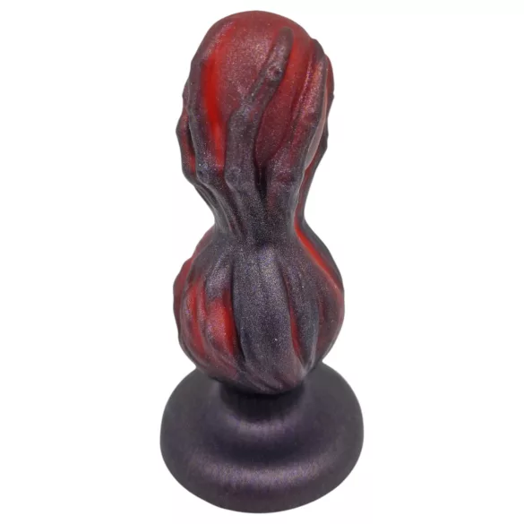 OgazR - analni dildo z izboklinami - 10,5 cm - črn