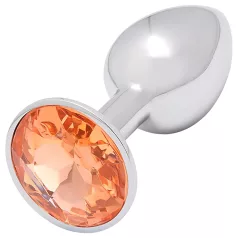 Sunfo - analni čep iz kovine - zlati kamen - srebrna barva