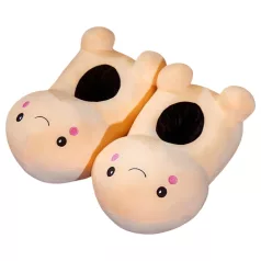 Penisni copati - mehki - naravna barva