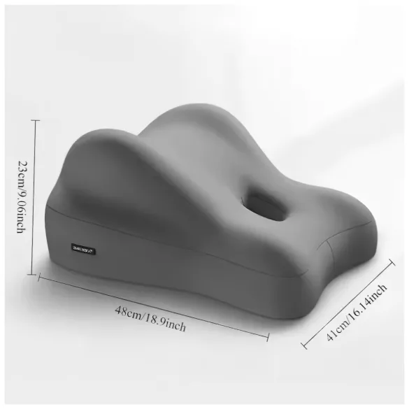 Desirel Magic Pillow - blazina iz spominske pene z držalom za dildo (siva)