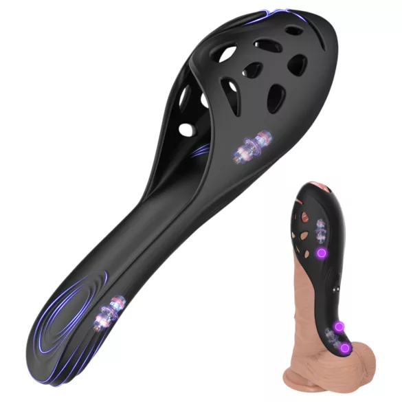 Biu-Biu - vibrator za penis - črna