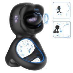 Biu-Biu - obroč za penis in vibrator za klitoris - črna