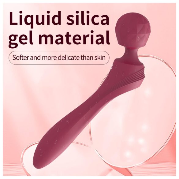 Lonely - vibrator masažer ukrivljen - rdeč