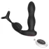 Mroow - obročast vibracijski stimulator prostate (črn)