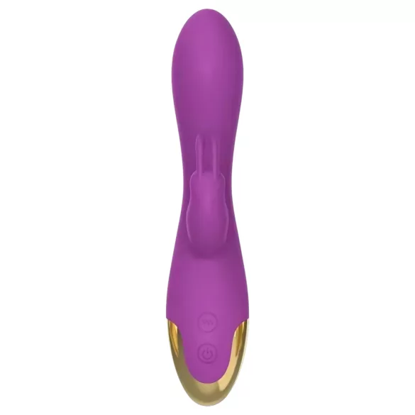 Mroow - zajčkast vibrator s klitoralnim krakom (vijoličen)