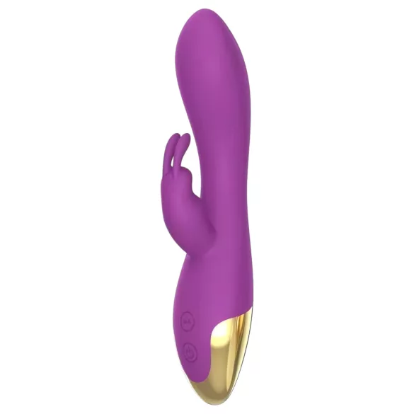 Mroow - zajčkast vibrator s klitoralnim krakom (vijoličen)